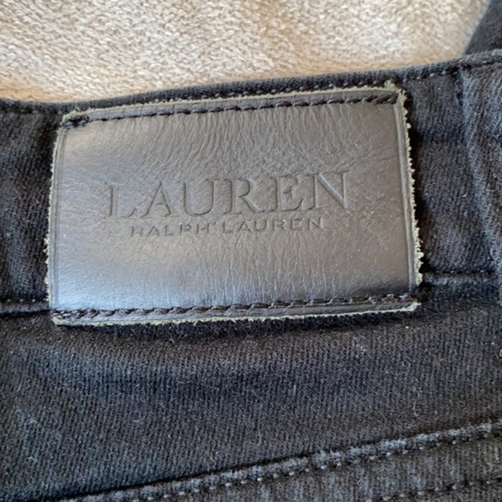 Lauren Ralph Lauren Premiere Straight Black Jeans - Picture 4 of 6